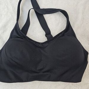 WOMENS PINK BLACK SPORTS BRA SIZE MEDIUM